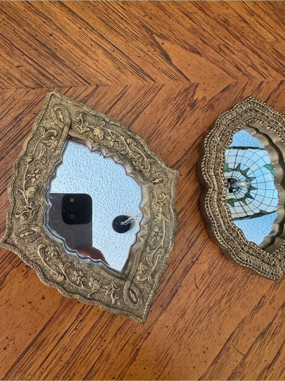 Ornate Gold Decorative Wall Mirrors - Set of 3